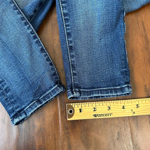 7 FOR ALL MANKIND Low Rise The Ankle Skinny Jeans Distressed - Picture 11 of 11
